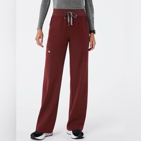Figs High Waisted Isabel Wide Leg Scrub Pants - Picture 1 of 4
